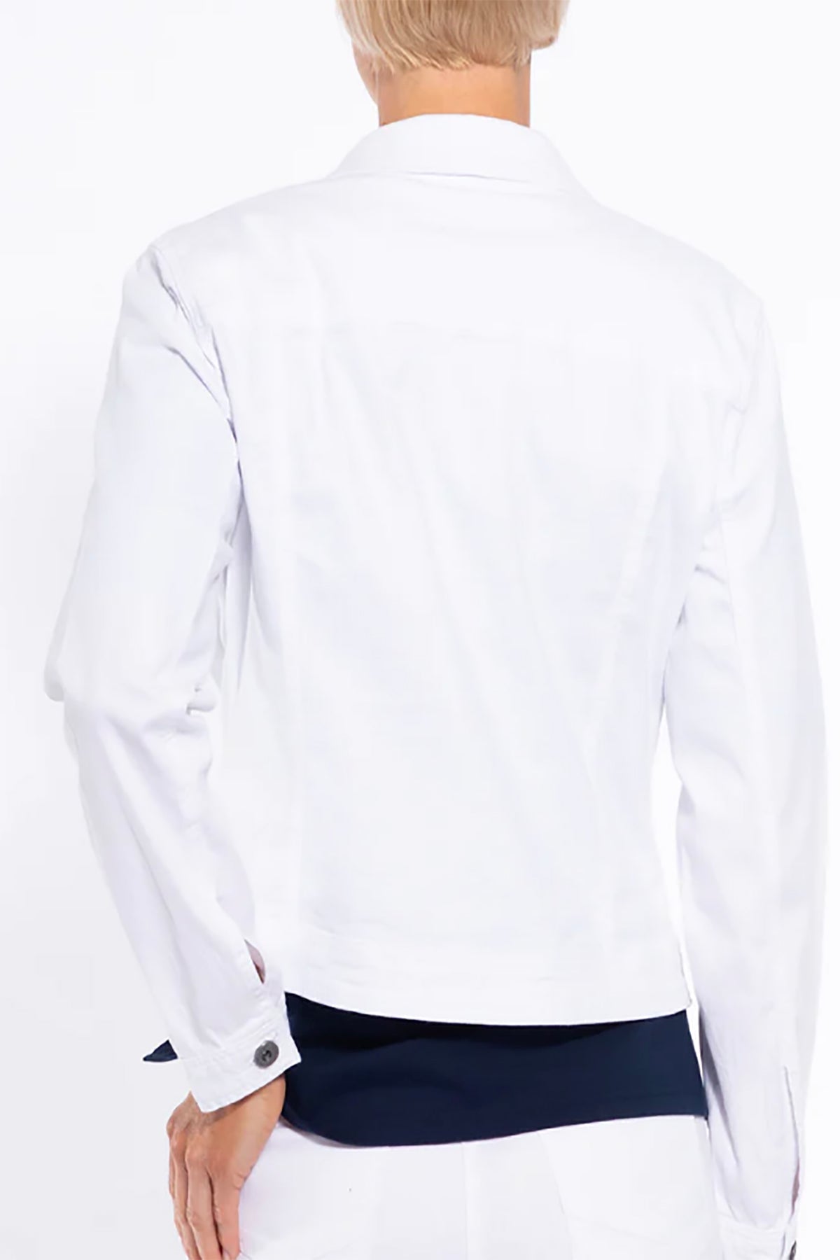 Zara White Denim Jacket Size Medium | eBay
